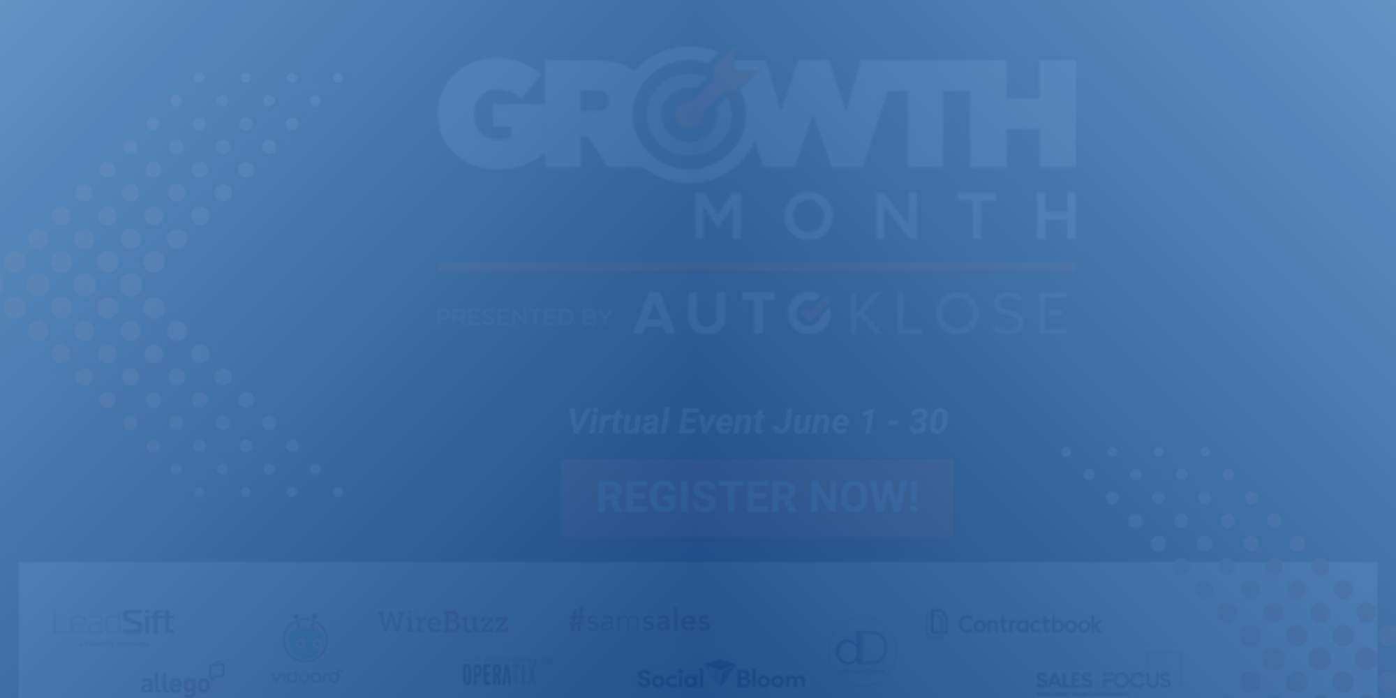 growth month - blue background