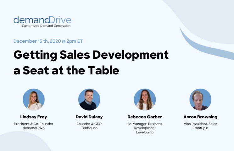 getting sales dev a seat at the table