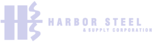 "Harbor Steel & Supply Corporation logo with stylized 'H' design and company name in blue"