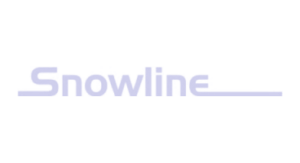"Snowline logo with stylized font and horizontal lines extending from the 'S' and 'e'."