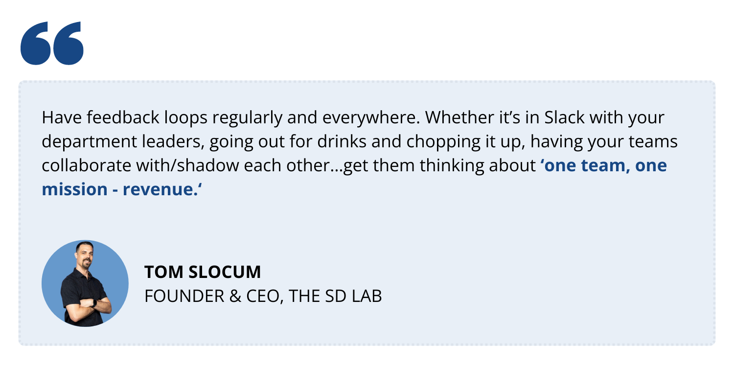 Tom Slocum quote 2 feedback loops